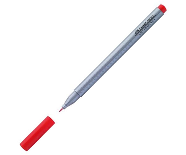 Faber-Castell: Grip Finepen rostirón 0,4mm-es piros