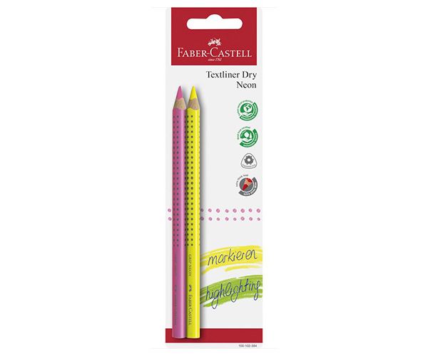 Faber-Castell: Grip Jumbo Neon szövegkiemelő ceruza 2db-os szett