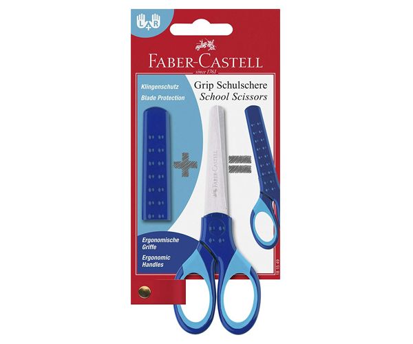 Faber-Castell: Grip iskolai olló kék