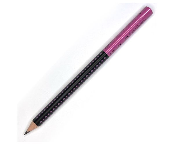 Faber-Castell: Jumbo Grip HB grafitceruza pink-fekete 1db