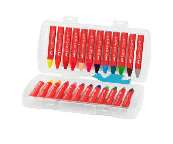 Faber-Castell: Jumbo háromszögletű zsírkréta 24db-os szett