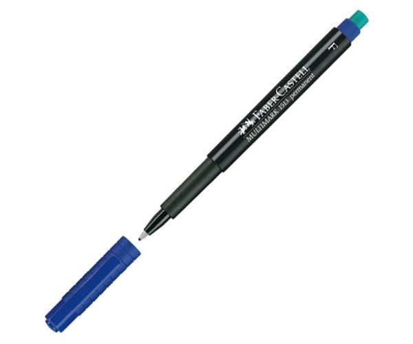 Faber-Castell: Multimark alkoholos filctoll 0,6mm kék