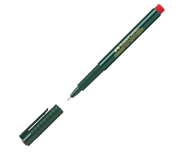 Faber-Castell: Rostirón Finepen 1511 0,4mm-es piros
