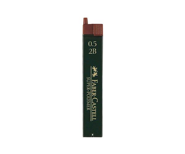 Faber-Castell: Super Polymer ironbetét 0,5mm, 12db-os, 2B