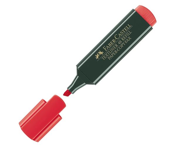 Faber-Castell: Szövegkiemelő 1548 piros színben