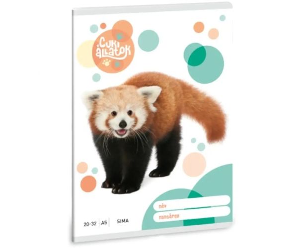 Ars Una: Milé zvieratká - Červená panda čistý zošit A/5 20-32
