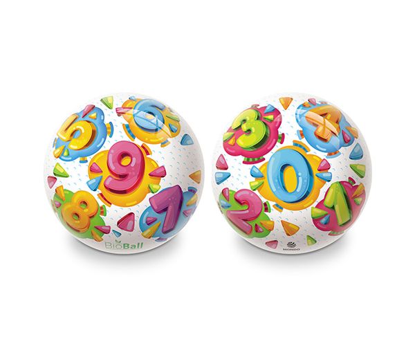 Színes számos BioBall gumilabda 23cm