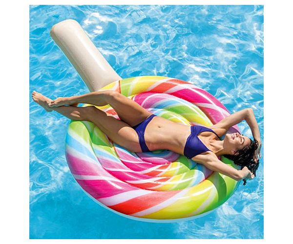 Színes nyalóka felfújható matrac 208x135cm - Intex