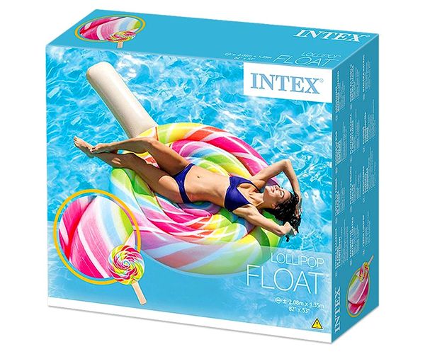 Színes nyalóka felfújható matrac 208x135cm - Intex