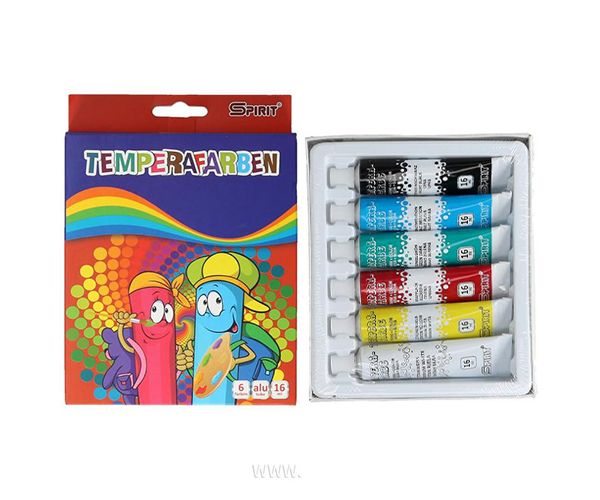Színes tempera készlet 6x16ml