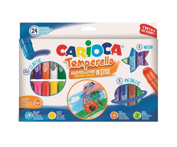 Színes 24 db-os temporello szett - Carioca