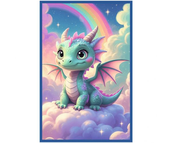 Színes mesevilág – 3 x 50 db-os puzzle unikornissal, sellővel és sárkánnyal – Trefl