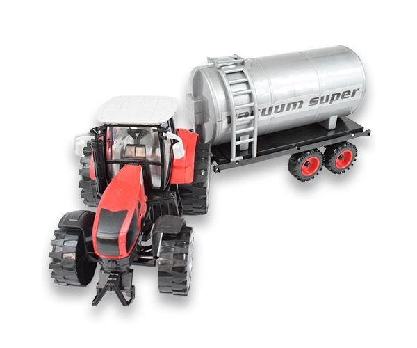 Farm Truck Series: Piros vagy zöld víztartályos traktor 46cm