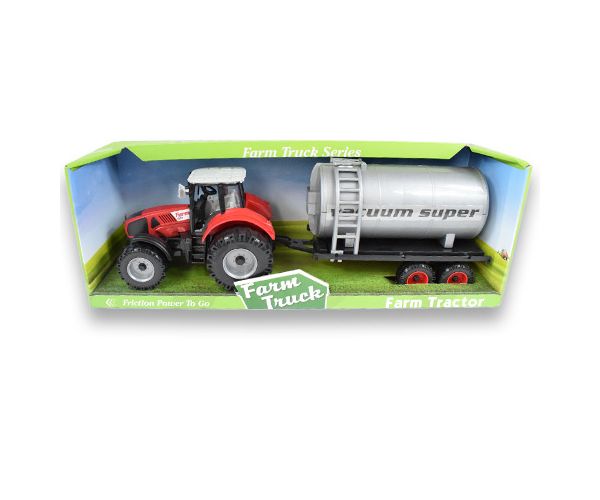 Farm Truck Series: Piros vagy zöld víztartályos traktor 46cm