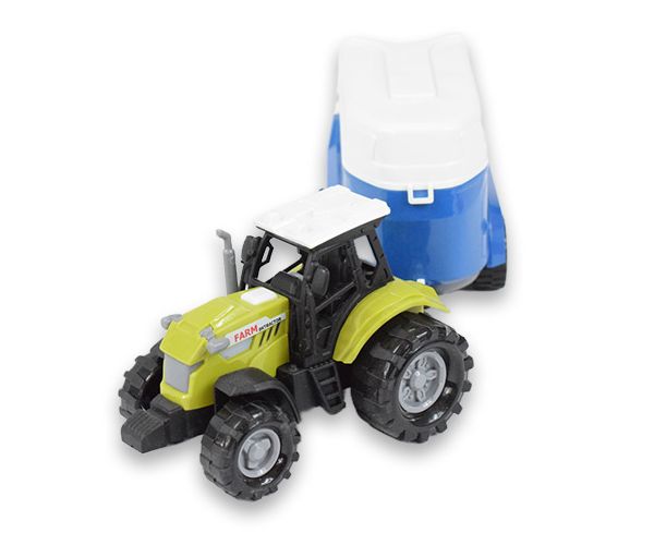 Farm Truck: Lószállító traktor utánfutóval, fénnyel és hanggal 23cm