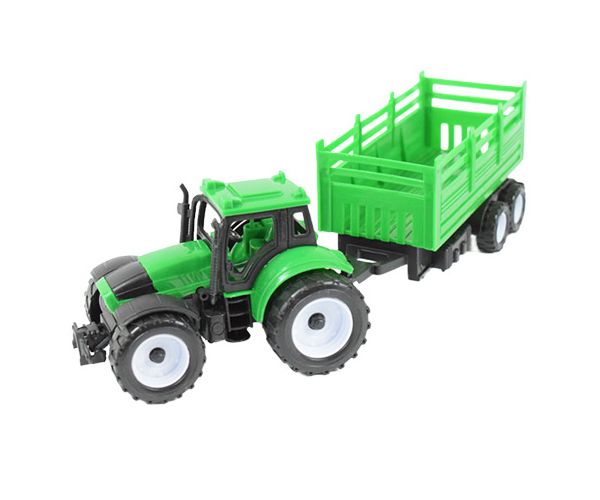 Farmer Truck: Farm traktorok utánfutóval 3 db-os szett 28cm