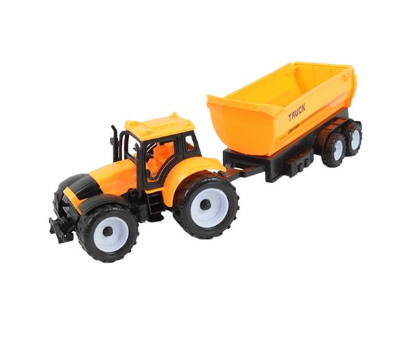 Farmer Truck: Három részes farmer traktor szett utánfutóval 28cm