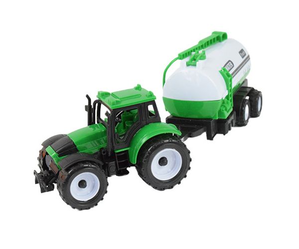 Farmer Truck: Három részes farmer traktor szett utánfutóval 28cm