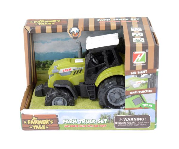 Farmer's Tale: Mezőgazdasági traktor fénnyel és hanggal 11cm