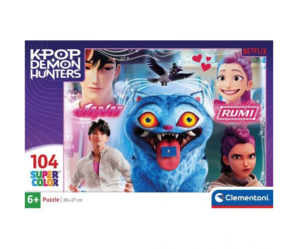 K-Pop démonlovci Derpy a priatelia 104ks SuperColor puzzle – Clementoni