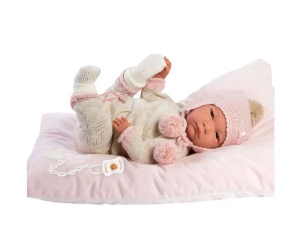 Llorens: Reborn limitovaná edícia realistické novorodeniatko v strapcovom oblečení 42 cm