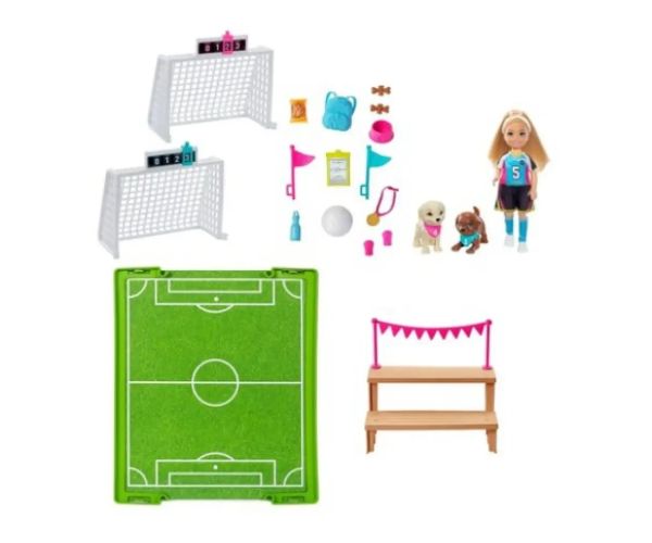 Barbie Dreamhouse Adventures: Chelsea futbalový herný set - Mattel