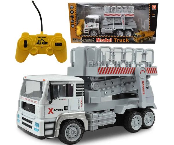 RC nákladné auto s kovovou kabínou na diaľkové ovládanie so svetelnými efektmi 27 MHz 1/12  32cm