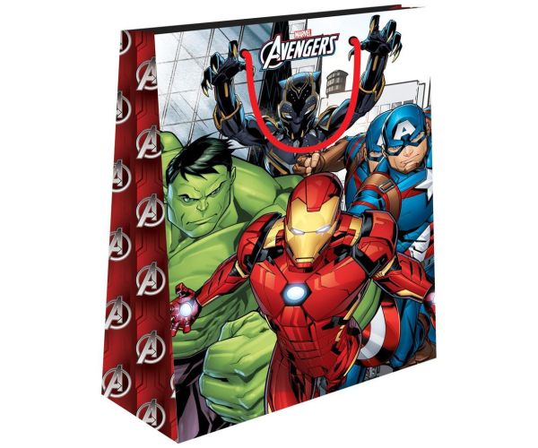 Luna: Marvel Avengers darčeková taška s motívom superhrdinov 26x32x12cm