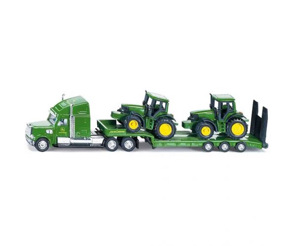 SIKU Nákladné auto John Deere s traktorom herná súprava 1/87