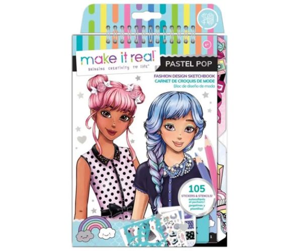 Make it Real: Skicár na módne navrhovanie s príslušenstvom - Pastel pop