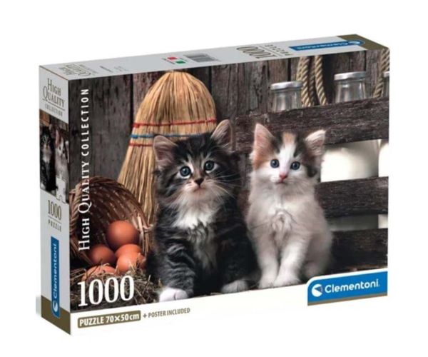 Pôvabné mačiatka HQC 1000ks puzzle - Clementoni
