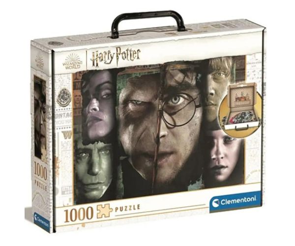 Harry Potter a Temný Pán 1000ks puzzle v kufri - Clementoni