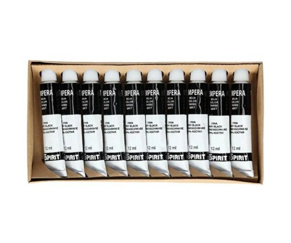 Čierna tempera 12ml 1ks