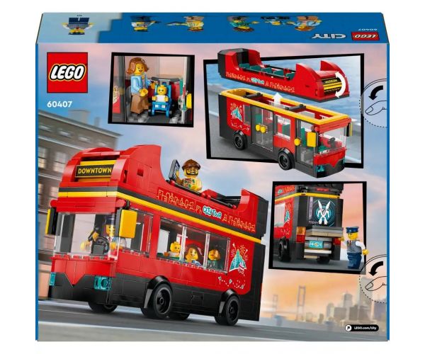 LEGO® City: Červený poschodový turistický autobus (60407)