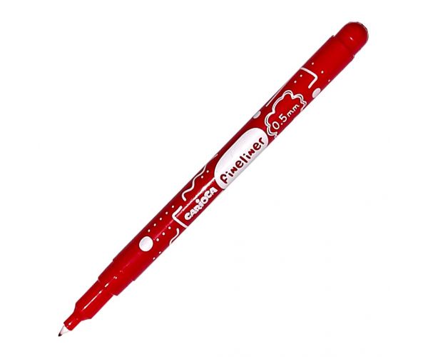 Fineliner tűfilc marker piros színű 0.5mm - Carioca