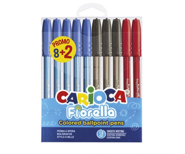 Fiorella 10db-os golyóstoll szett többszínű - Carioca