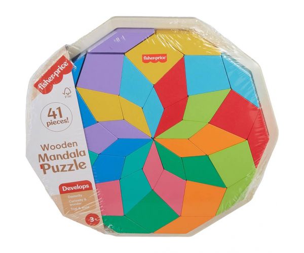 Fisher-Price: Wood Fa mandala színkirakó - Mattel