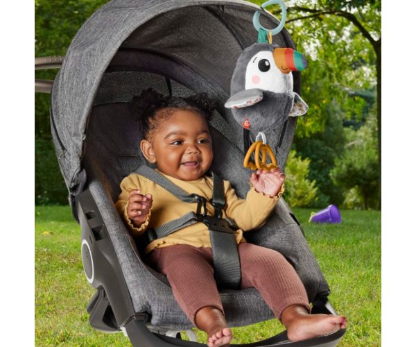 Fisher Price: Kedves repkedő tukán plüss babajáték - Mattel