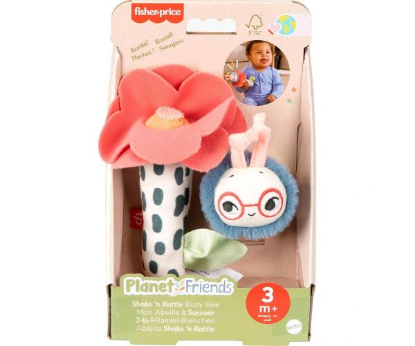 Fisher-Price: Planet Friends Zömi csörgő méhecske - Mattel