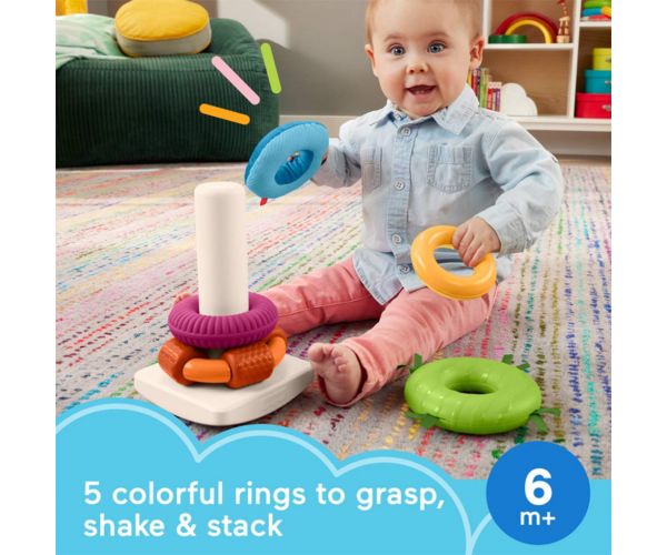 Fisher-Price: Sensory Rock-A-Stack™ gyűrűpiramis - Mattel