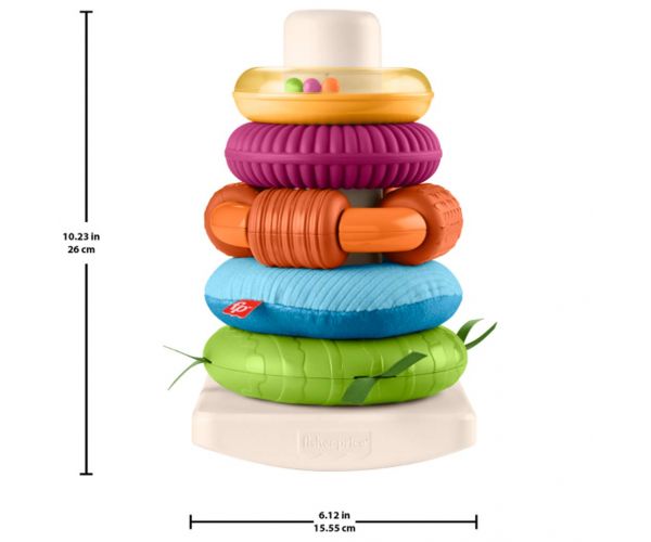 Fisher-Price: Sensory Rock-A-Stack™ gyűrűpiramis - Mattel