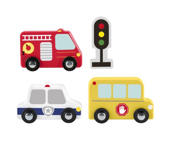 Fisher-Price: Wood fa kisautó szett - Mattel