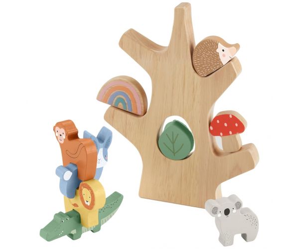 Fisher Price: Wood fa egyensúlyozó erdőcske - Mattel