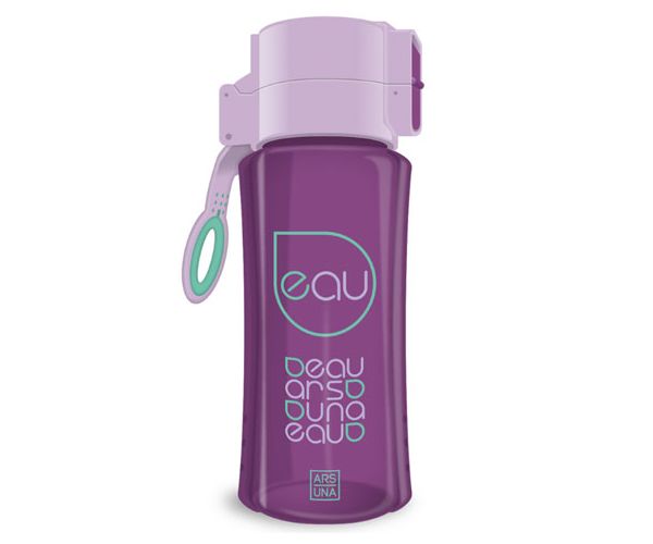 Lila-sötétlila kulacs 450ml