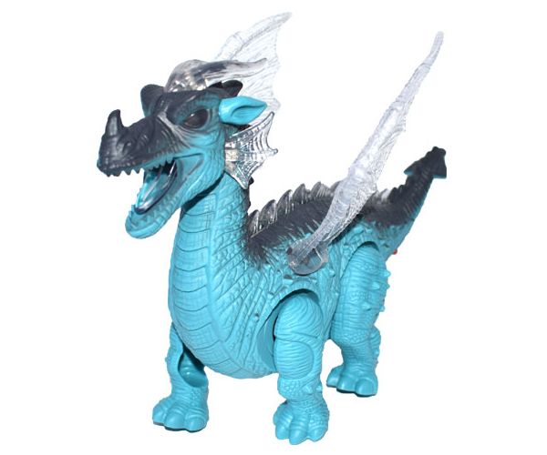Elemes sárkány figura fénnyel 25cm