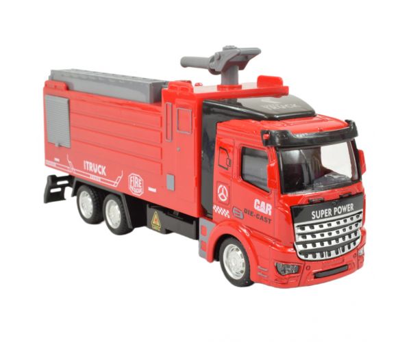 Fire Rescue: Lendkerekes tűzoltóautó víz agyúval 19cm