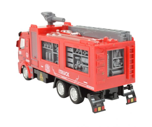 Fire Rescue: Lendkerekes tűzoltóautó víz agyúval 19cm