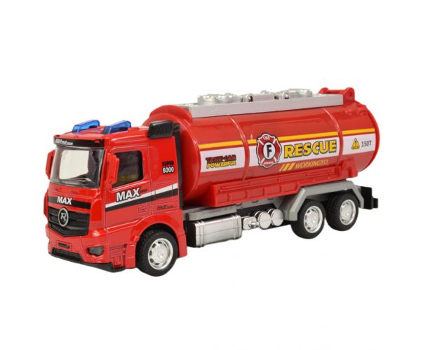 Fire Rescue: Lendkerekes tűzoltósági kamion fénnyel és hanggal többféle változatban 19cm 1db