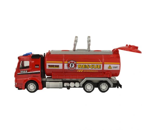 Fire Rescue: Lendkerekes tűzoltósági kamion fénnyel és hanggal többféle változatban 19cm 1db