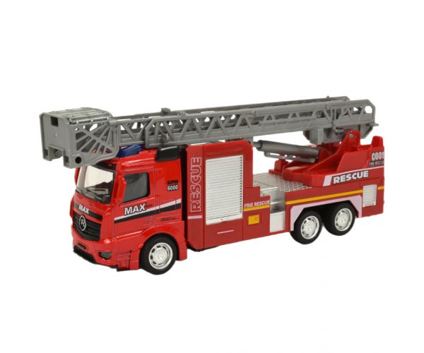 Fire Rescue: Lendkerekes tűzoltósági kamion fénnyel és hanggal többféle változatban 19cm 1db